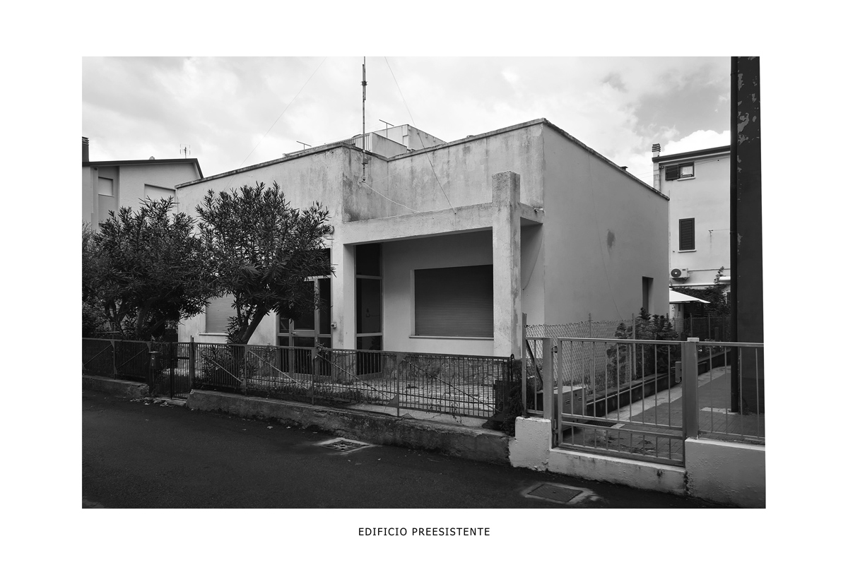 Kabine35_NZEB_Piraccini_Potente_Architettura_Cattolica_stato di fatto edificio esistente